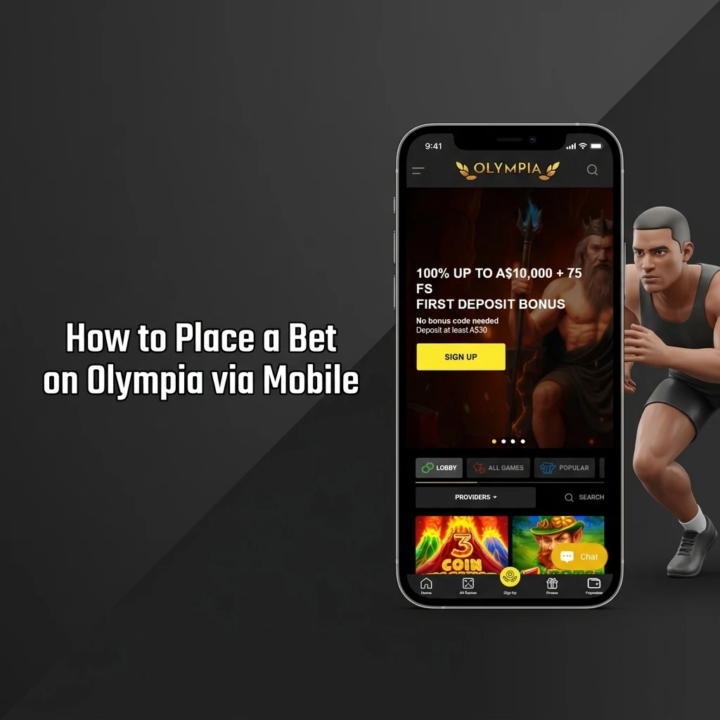 Step-by-step guide to placing a bet on Olympia mobile site, from logging in to confirming your wager