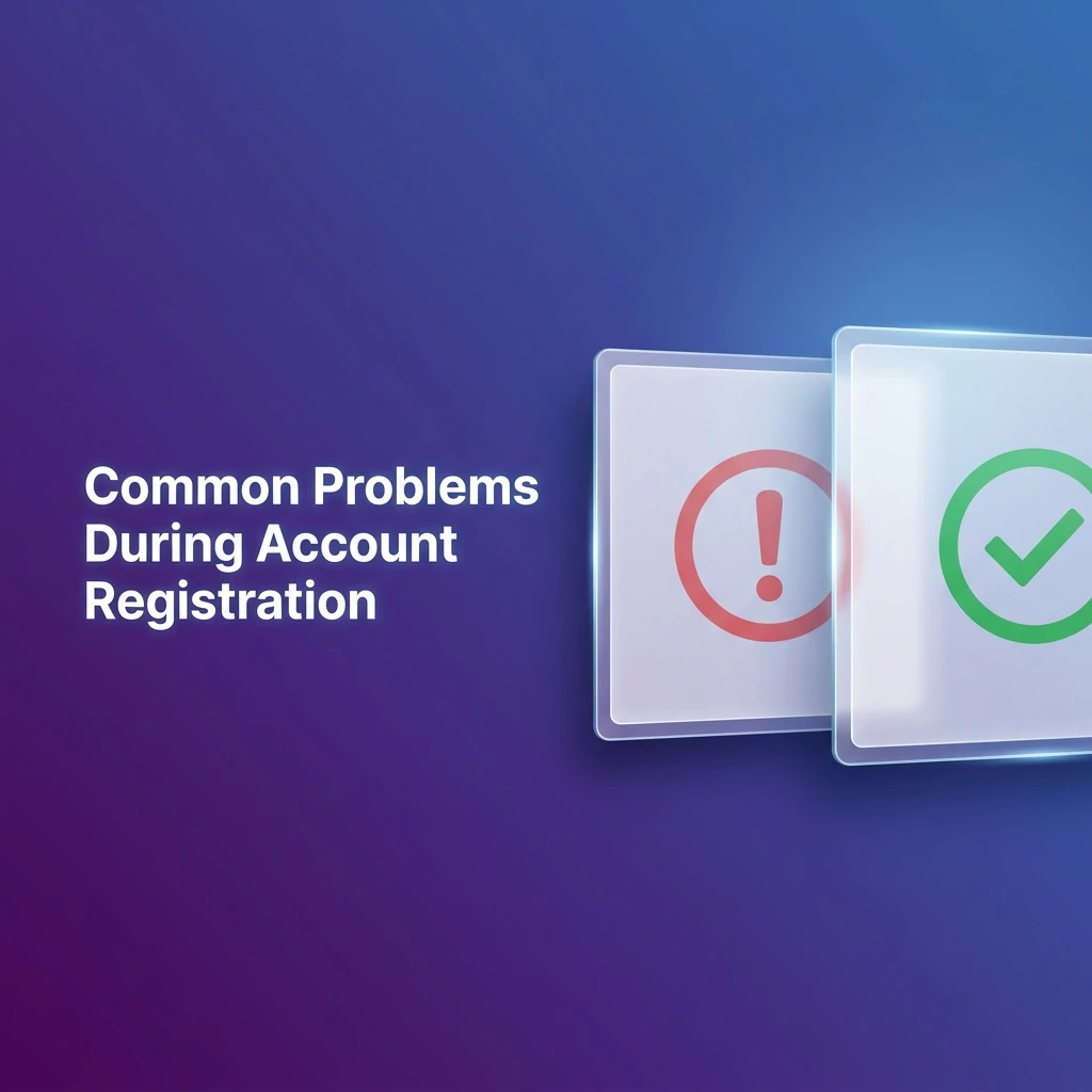 Common account registration problems and solutions including email confirmation, form errors, verification issues, and bonus queries