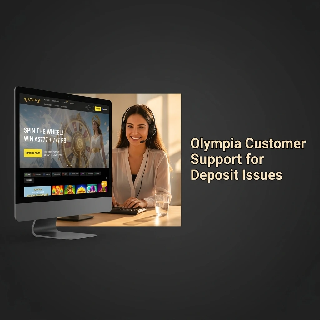 Olympia casino customer support options for deposit issues including live chat, email, and help centre