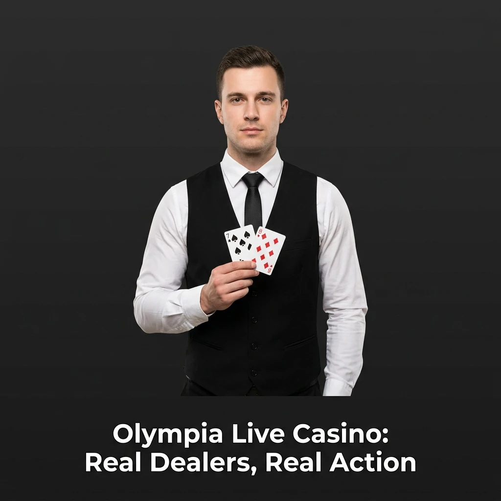 Olympia Live Casino real dealers streaming blackjack, roulette, baccarat and live game shows in real time