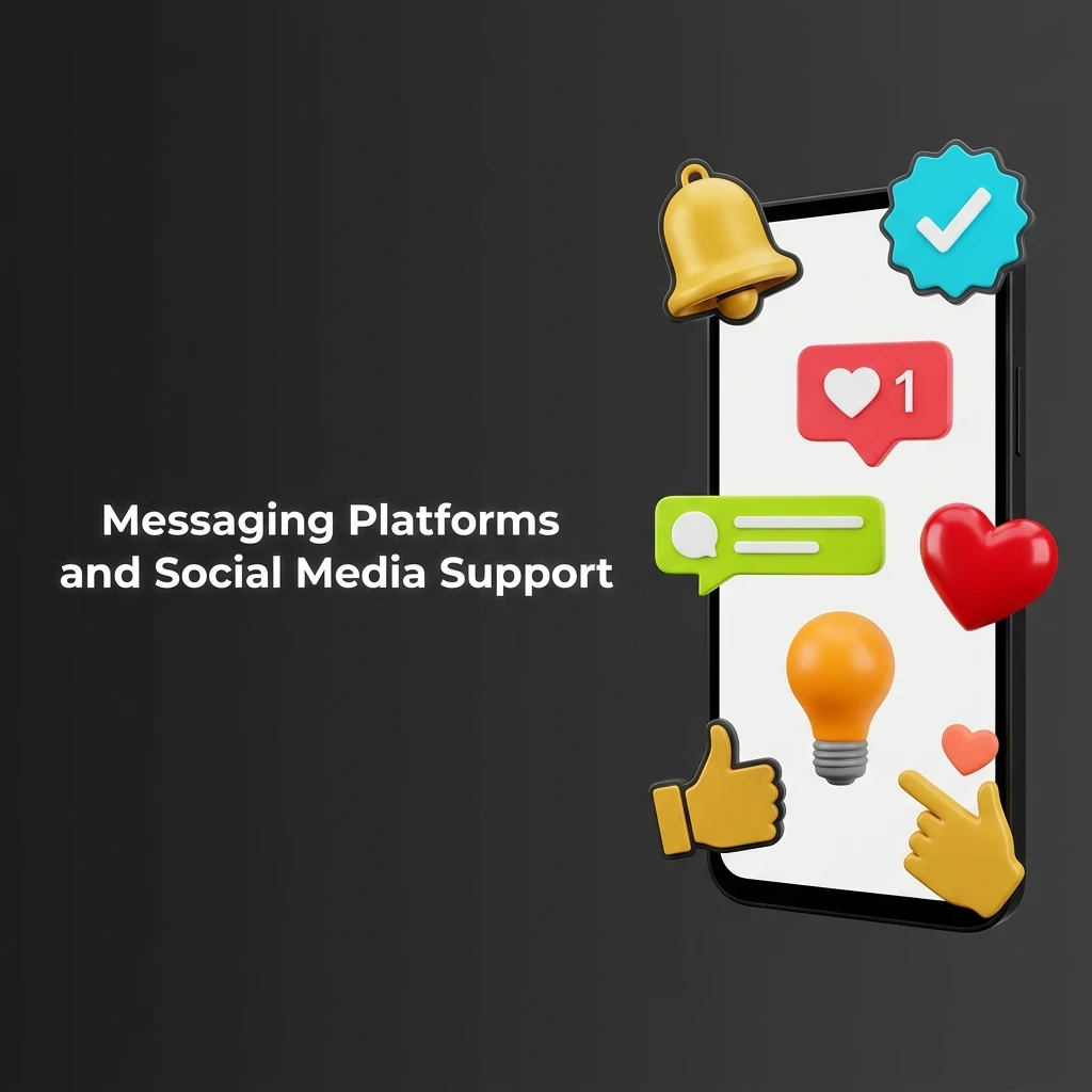 Olympia Casino support via Telegram, WhatsApp, Facebook Messenger and Twitter X for quick player assistance