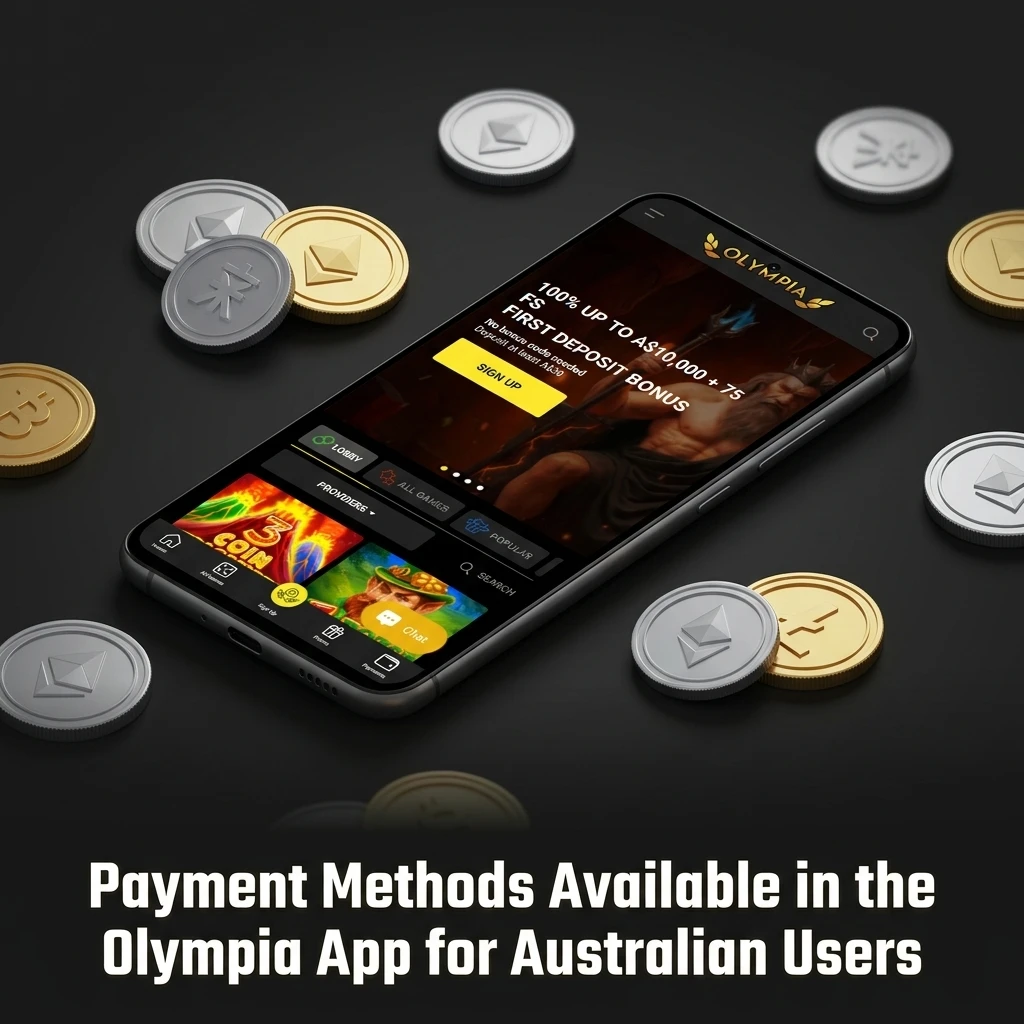 Olympia App payment methods for Australian users including Apple Pay, Google Pay, PayID, Visa, Mastercard and more
