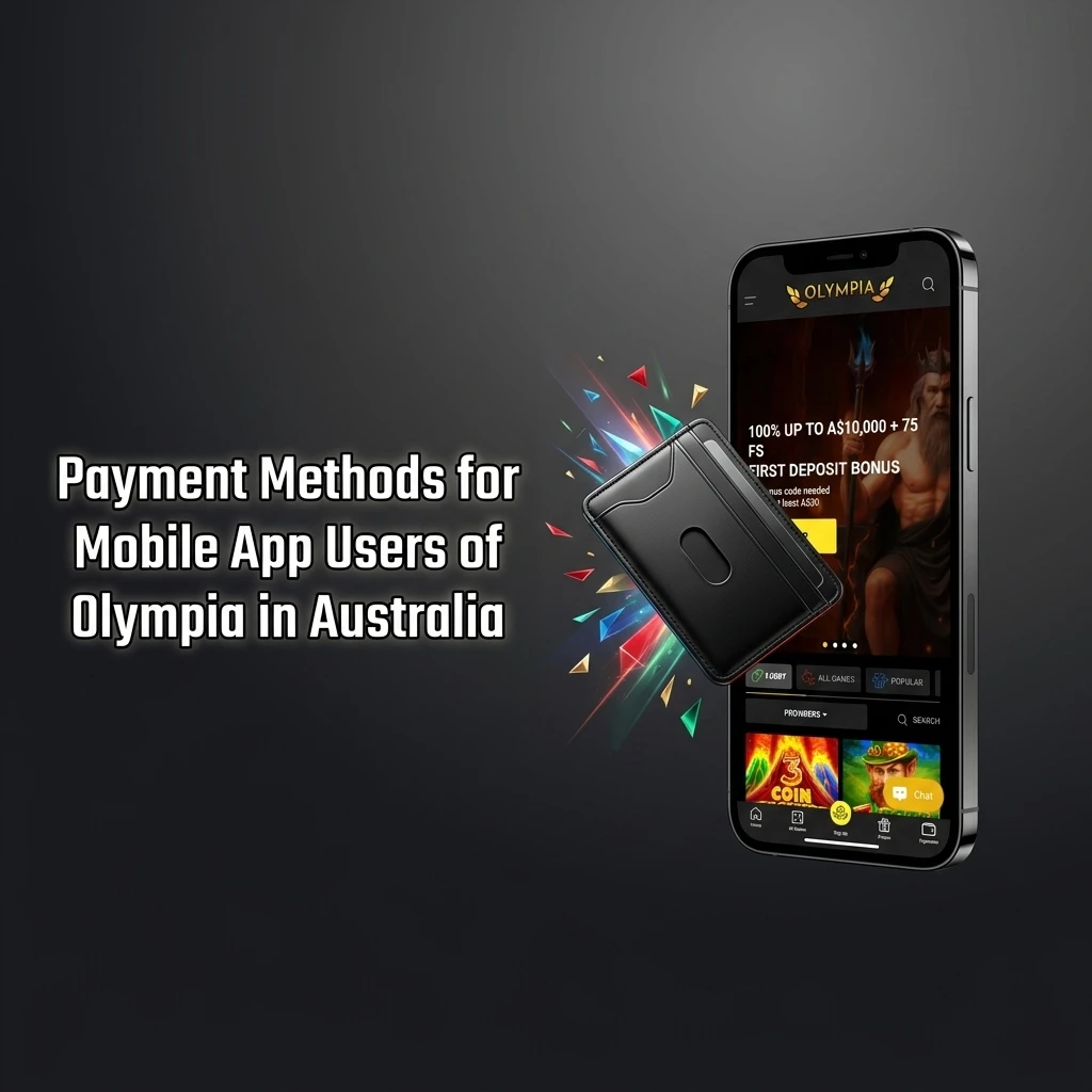 Olympia mobile app payment methods for Australian users including Visa, Mastercard, bank transfer and cryptocurrencies