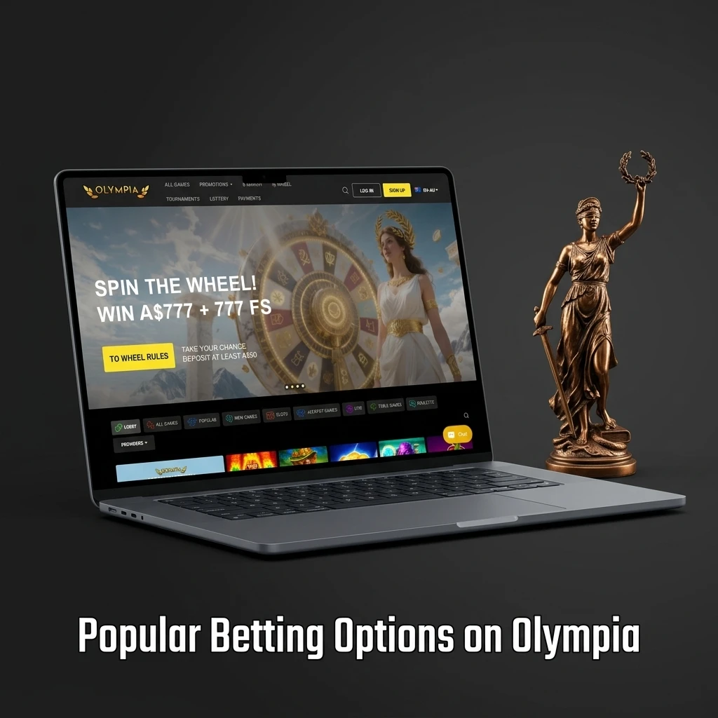 Olympia betting options including live in-play, pre-match line betting, and multi bets across sports markets
