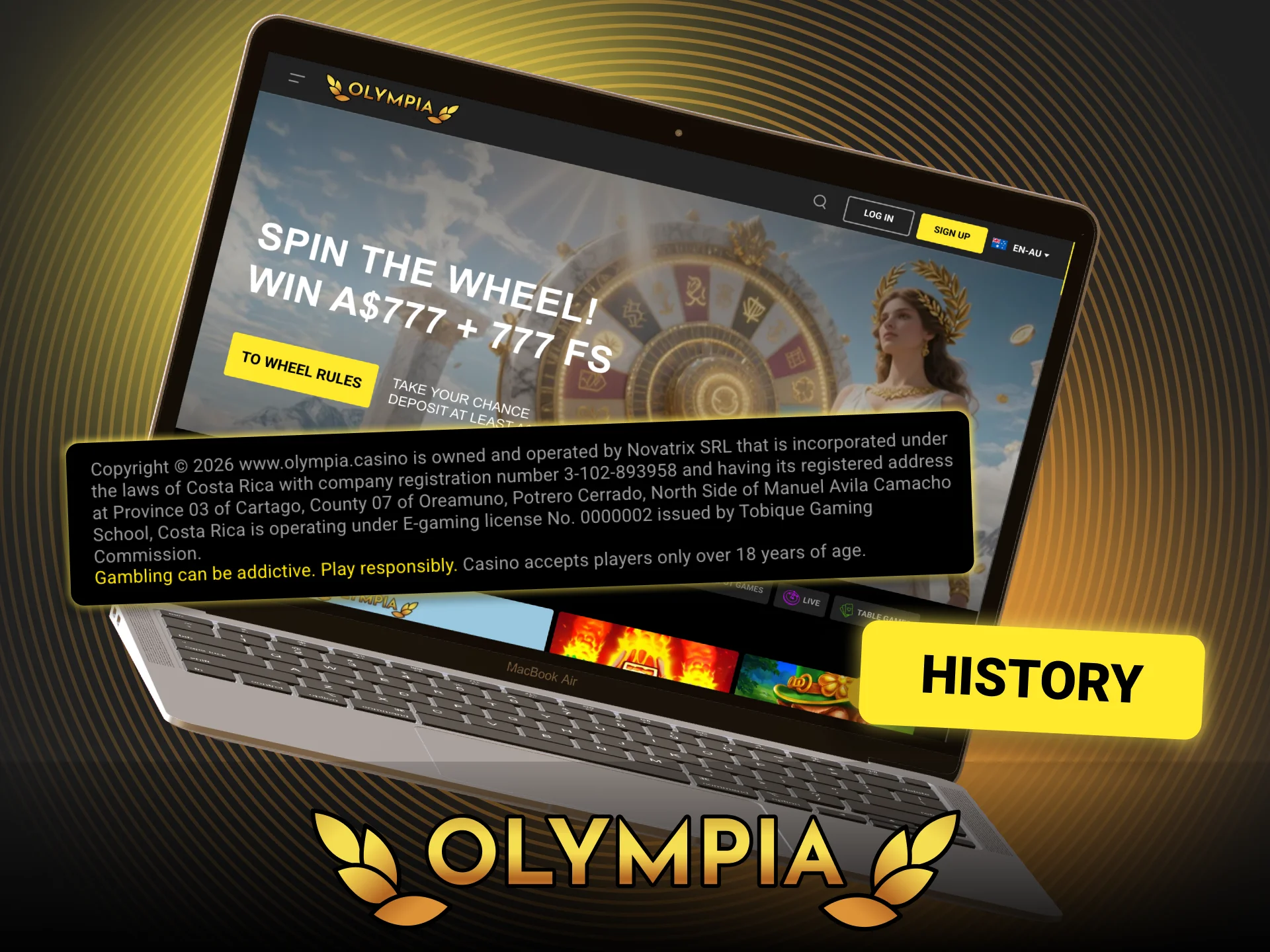 Learn about the history and professional background of the Olympia brand.