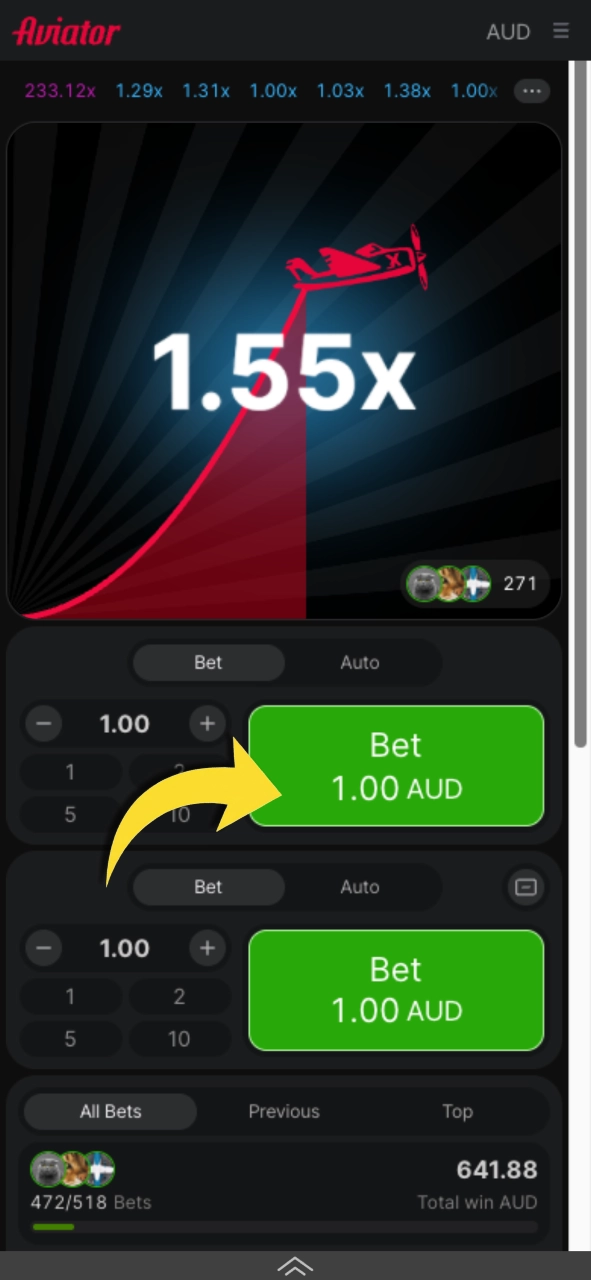 Set your bet on Olympia now and cash out at the right moment to win.