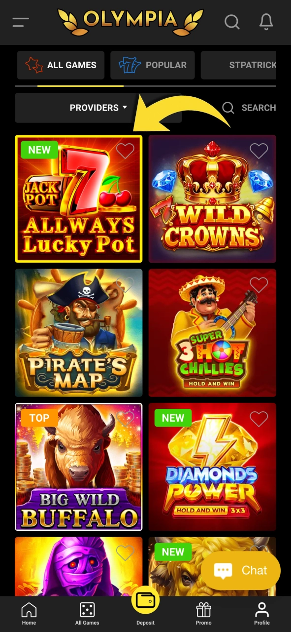 Pick a game on Olympia now and start playing instantly from the casino lobby.