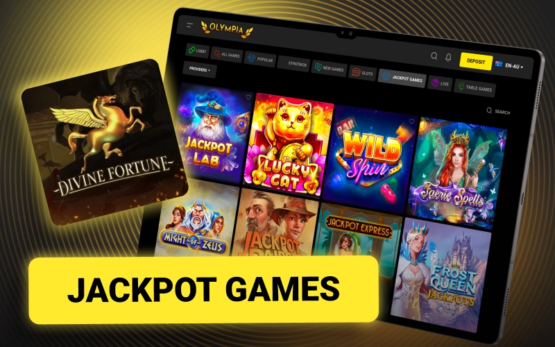Discover Olympia jackpot games now and enjoy exciting high value prizes.