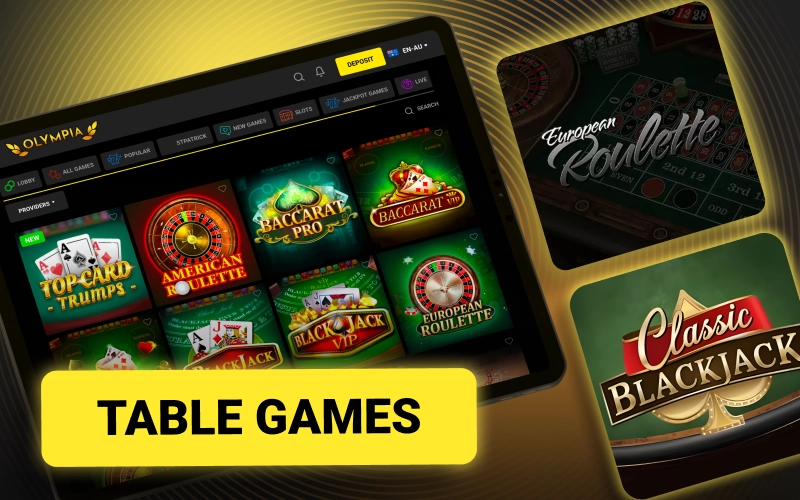 Try Olympia table games now and enjoy strategic gameplay with smooth performance.