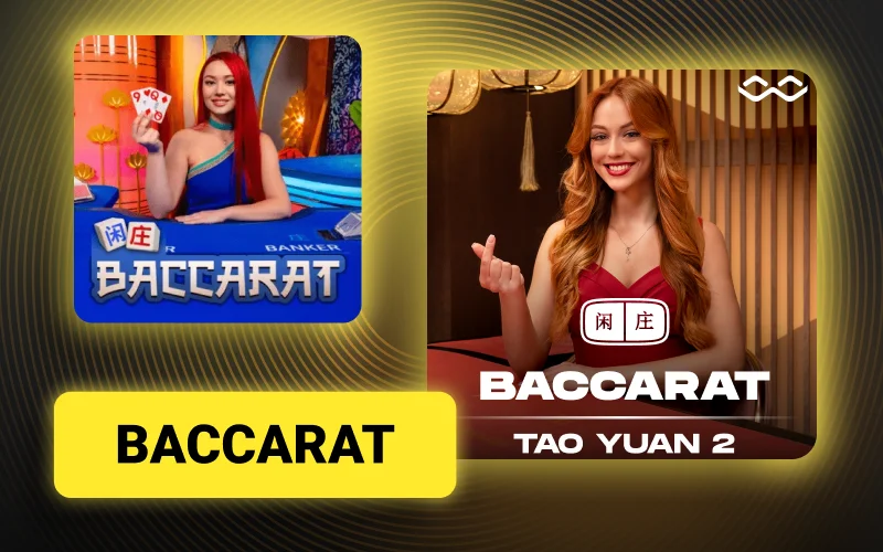 Play authentic Live Baccarat with professional dealers at Olympia.