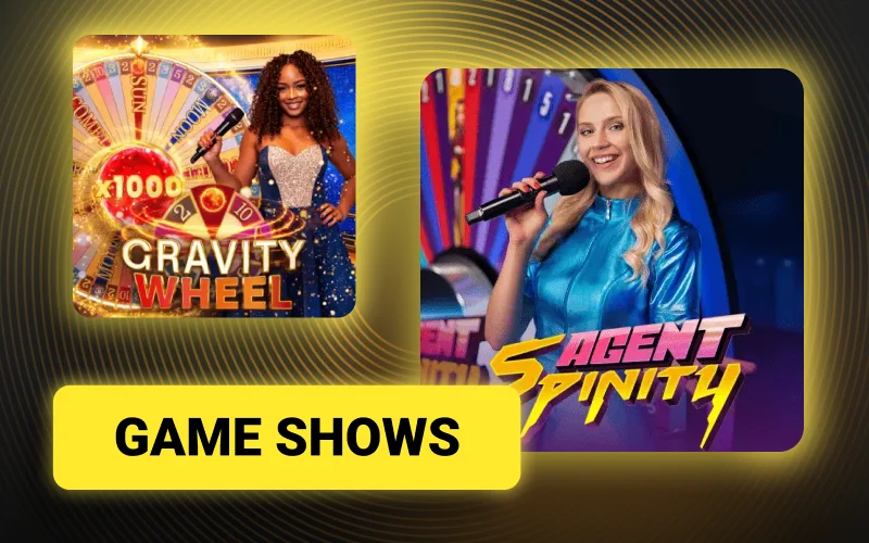 Participate in thrilling live game shows with massive multipliers at Olympia.