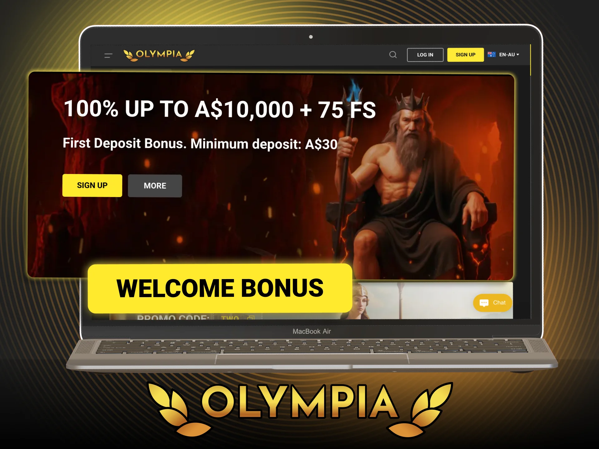 Explore live dealer tables with the substantial Olympia casino welcome offer.