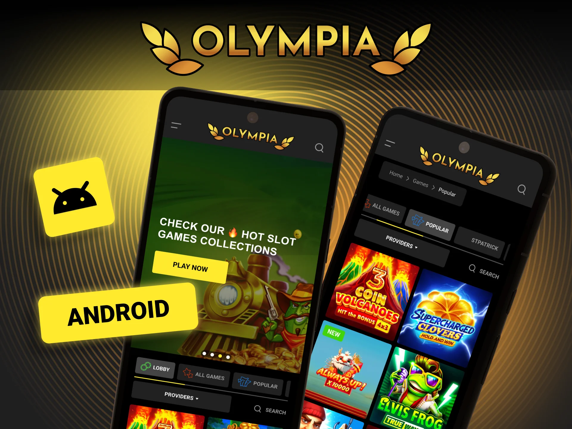Install the Olympia app on your Android device now.