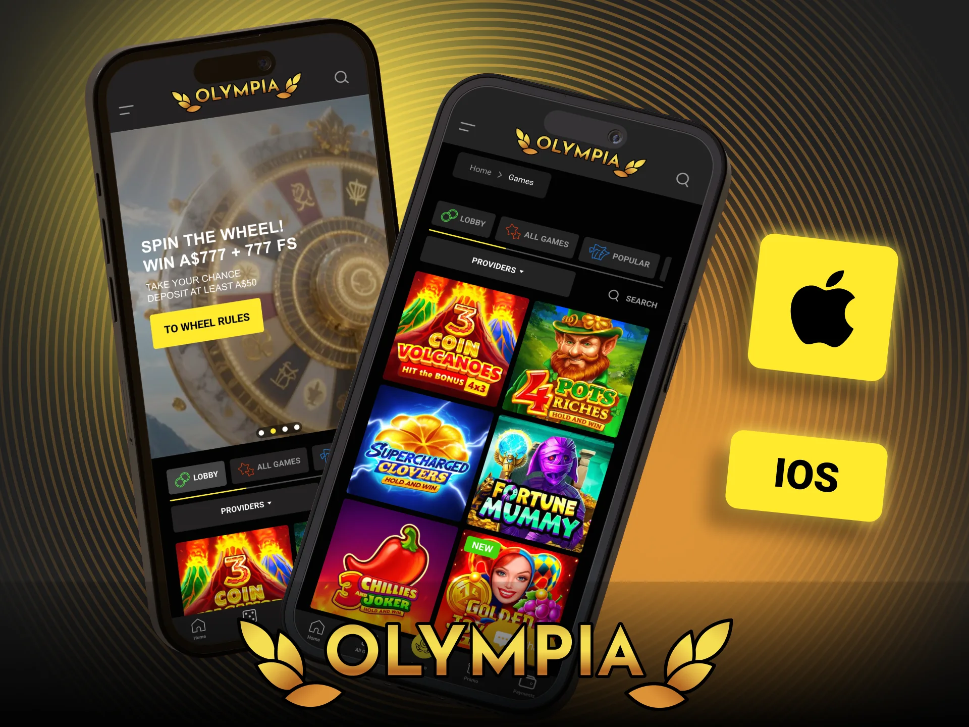Install the Olympia iOS app on your iPhone or iPad.