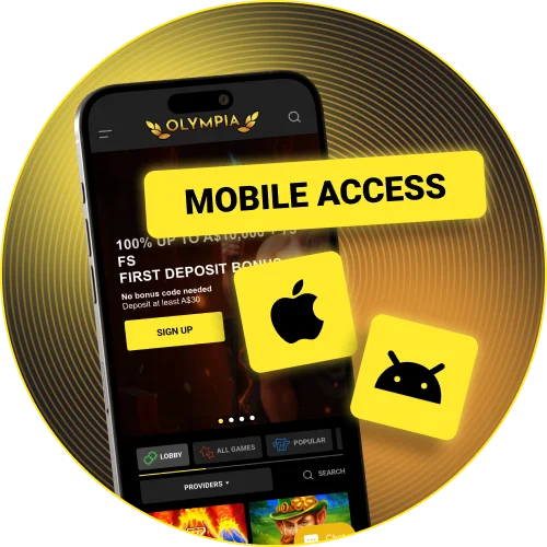 Download the official Olympia app for Android and iOS.