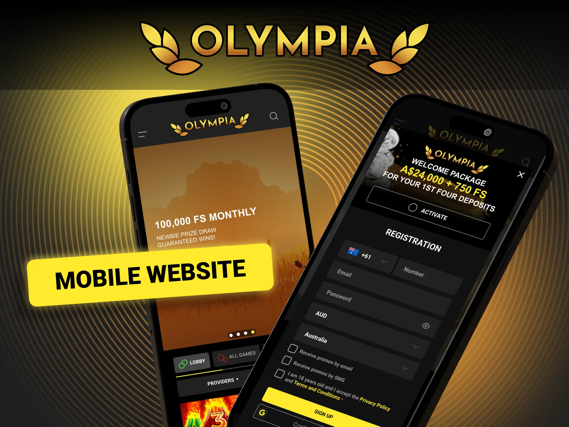 Play at Olympia in your mobile browser without downloading.