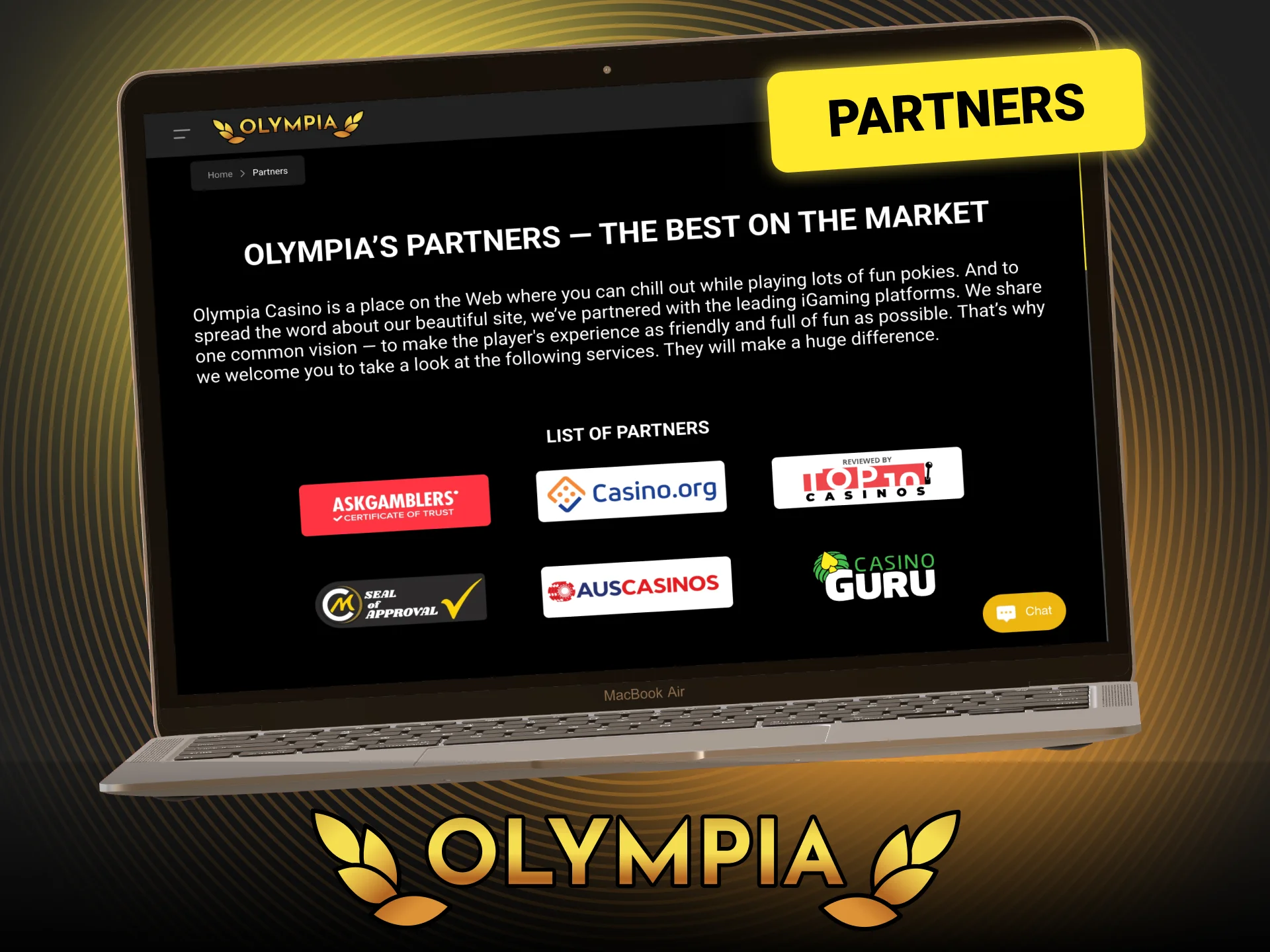 Explore the network of official industry partners at Olympia.