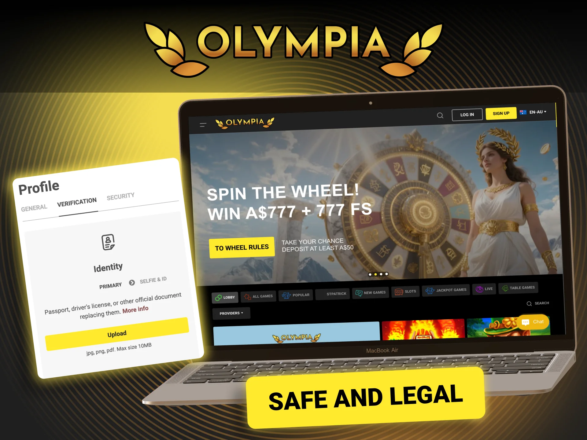 Ensure your data is protected by the Olympia privacy policy.