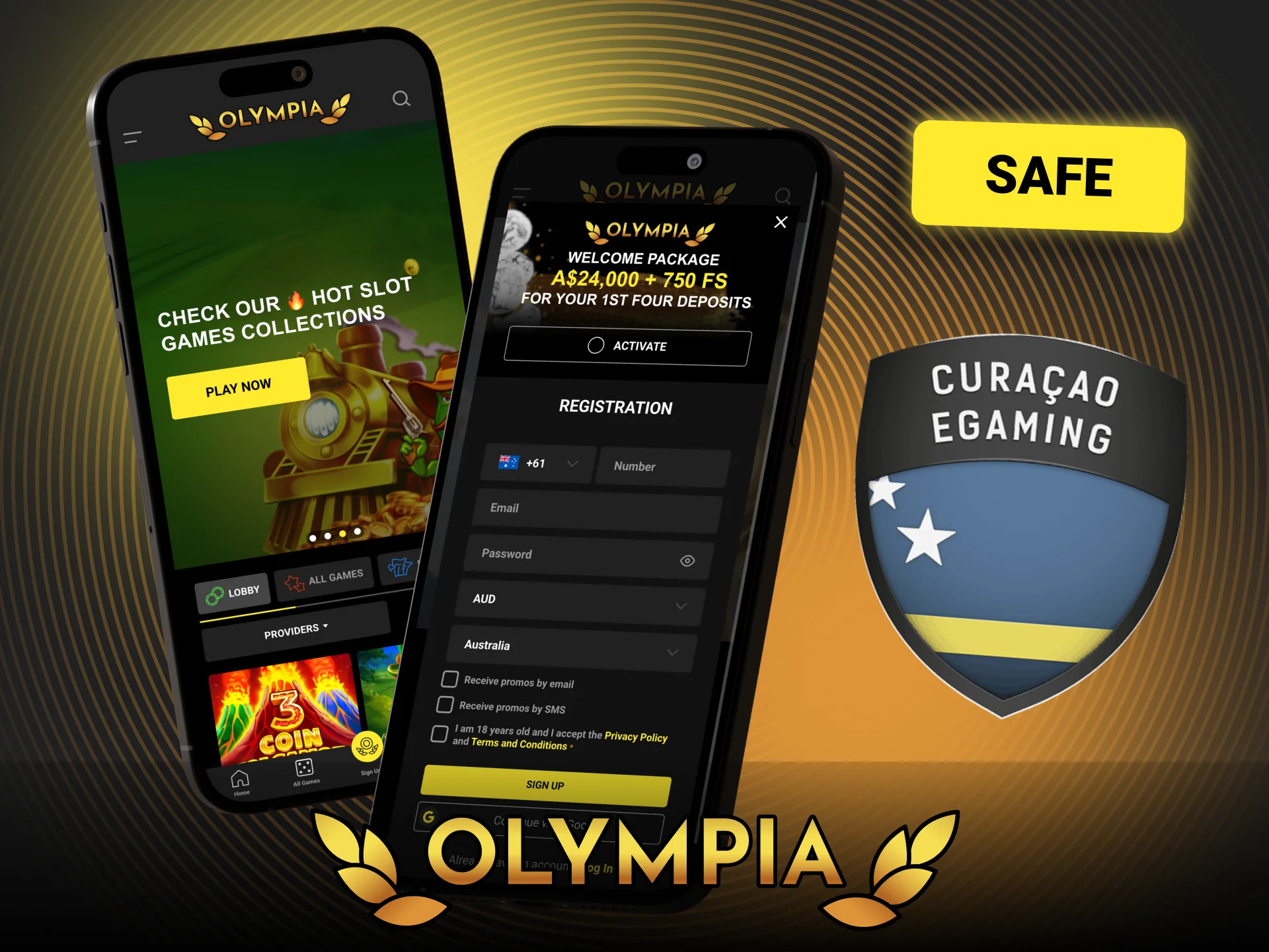 Get the unmodified and secure mobile software from Olympia.