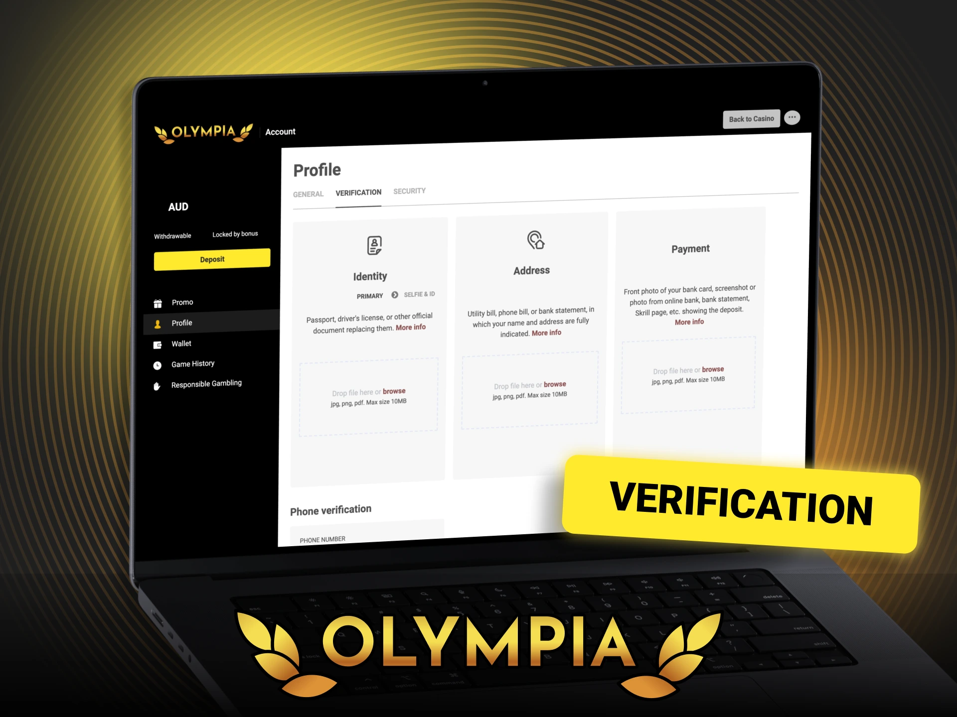 Complete Olympia verification today and enjoy secure transactions without limits.