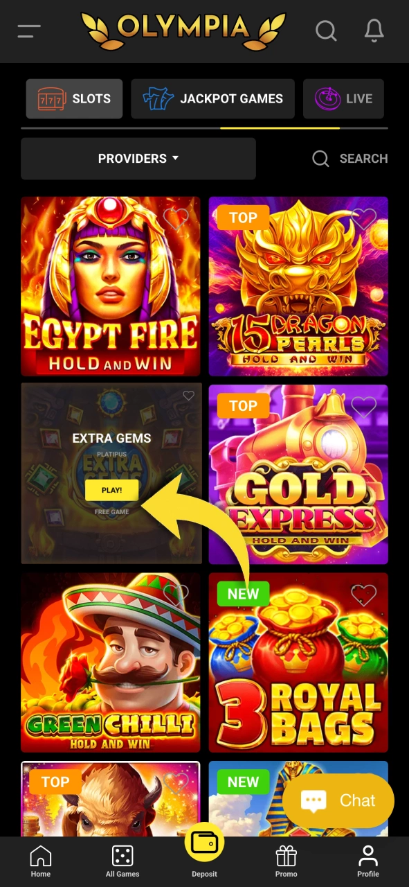 Choose your Olympia play mode now and switch between demo and real money anytime.