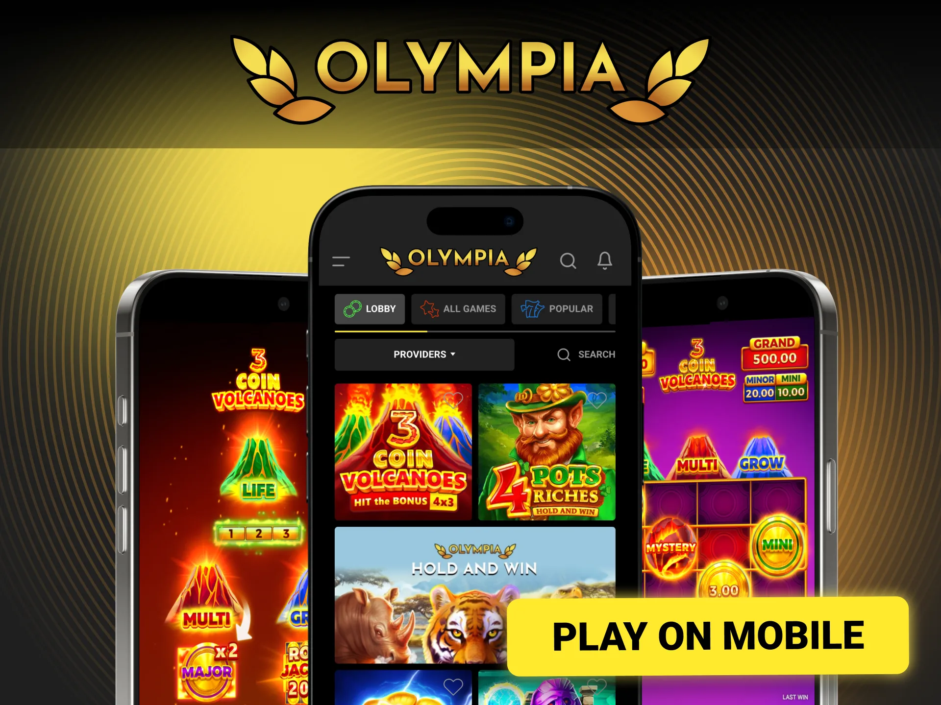 Begin your experience with Olympia and unlock smooth access to casino action.
