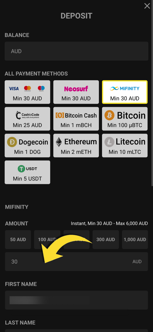Deposit on Olympia today and enjoy fast payments with instant access.